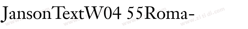 JansonTextW04 55Roma字体转换